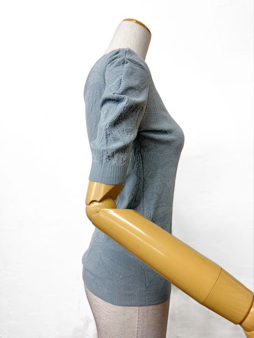 【タカダンス】新品 ノーソーイングニット ライトグレー社交ダンス トップス075 タカダンス】新品 ノーソーイングニット ライトグレー社交ダンス