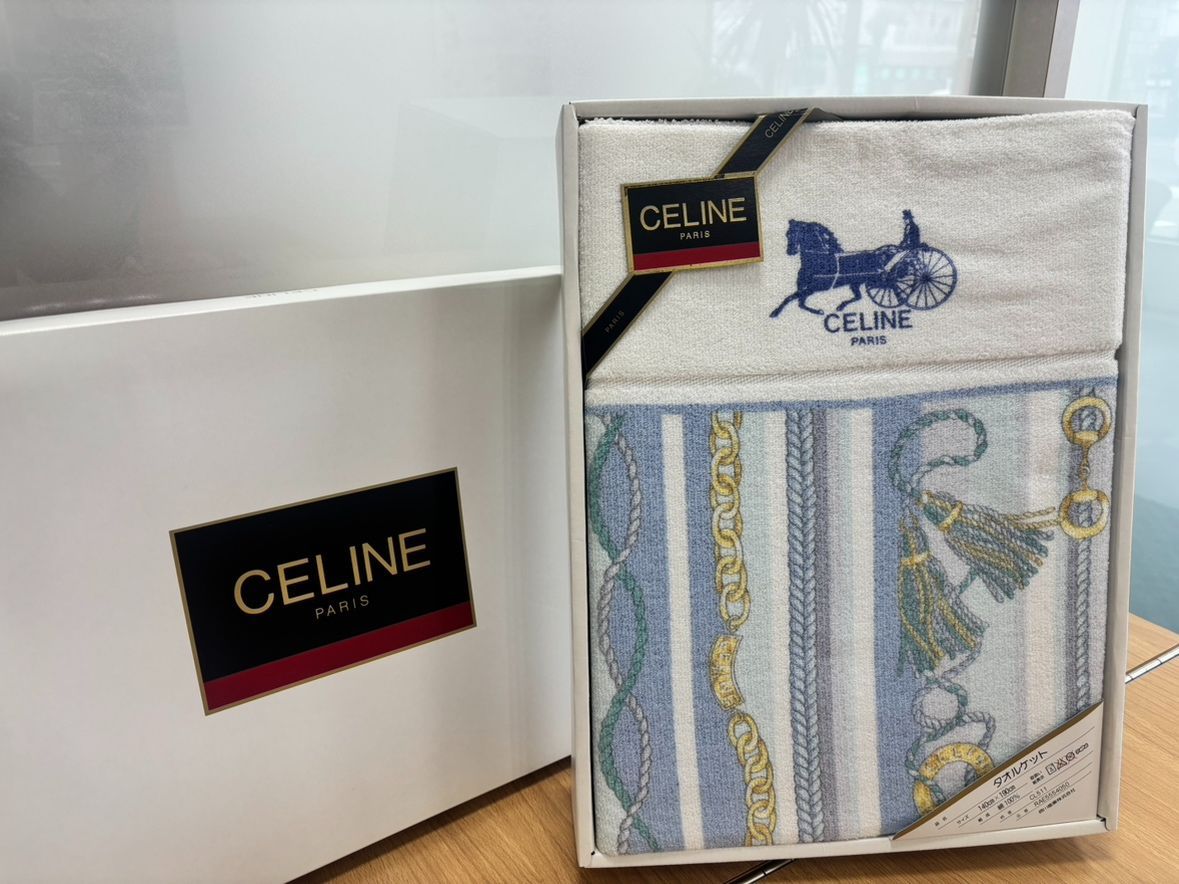 CELINE タオルケット CELINE＊タオルケット・トリオンフ・ベージュ