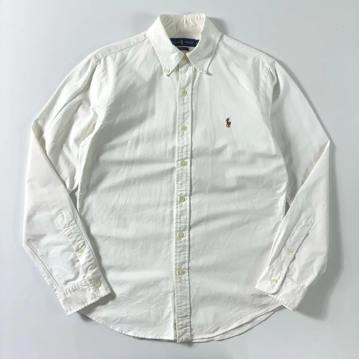 Polo ポロ ラルフローレン 刺繍 コットン 白 シャツ 8,381円