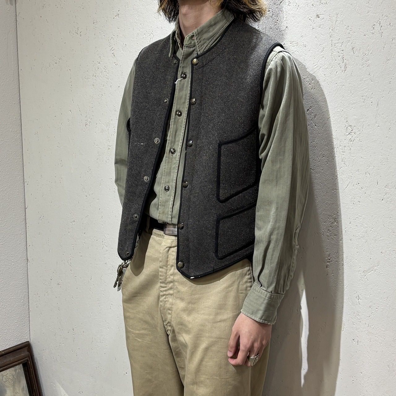 BROWN'S BEACH】〜30s Beach Vest Approx.40 