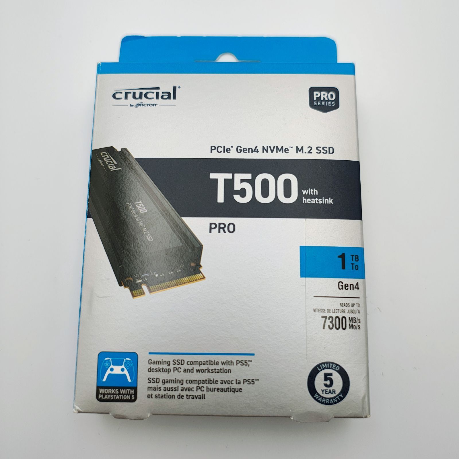 T500 Crucial 1TB NVMe SSD PCIe Gen4 M.2 CT1000T500SSD8 | - Laptop 