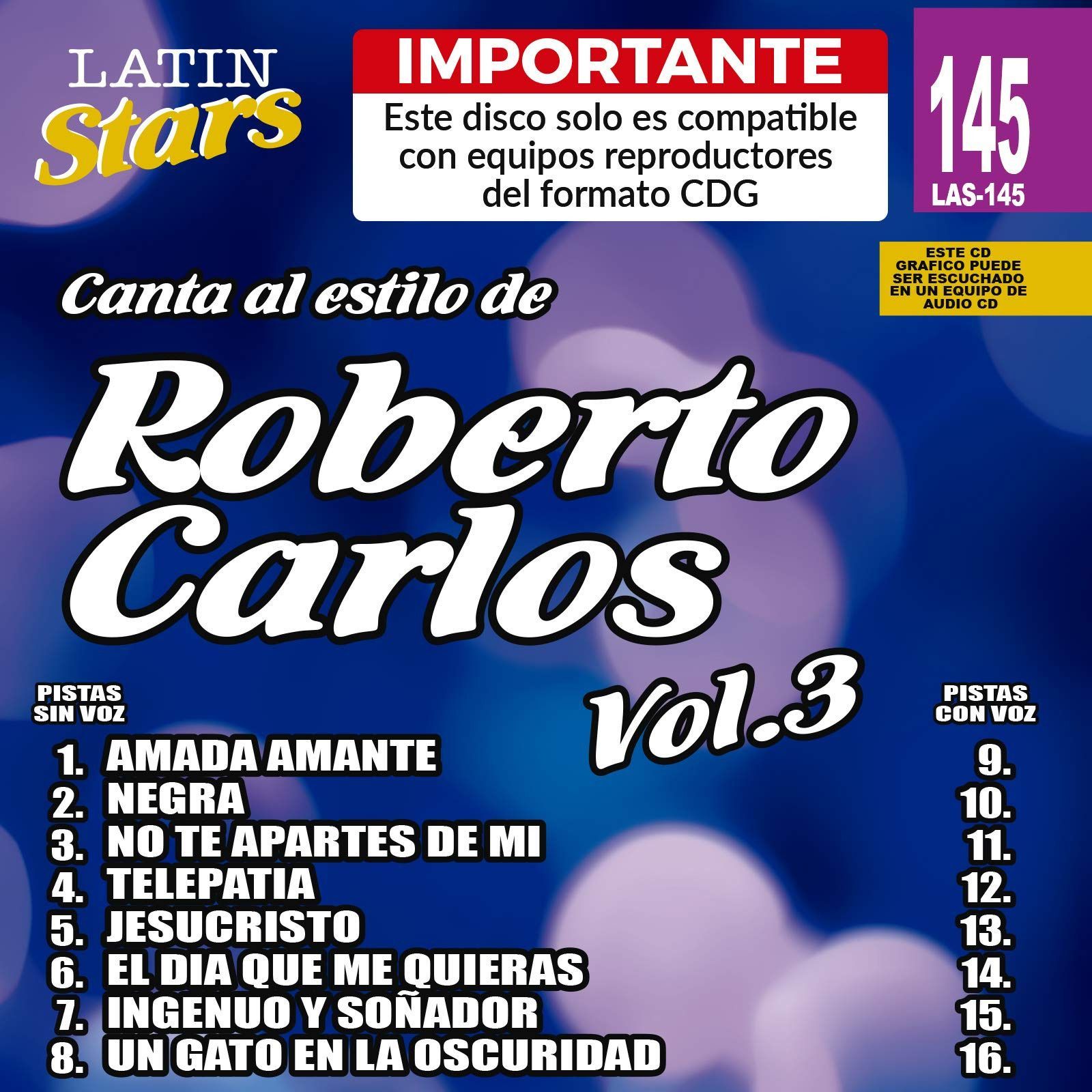 【CD】Karaoke: Roberto Carlos 3 - Latin Stars Karaoke
