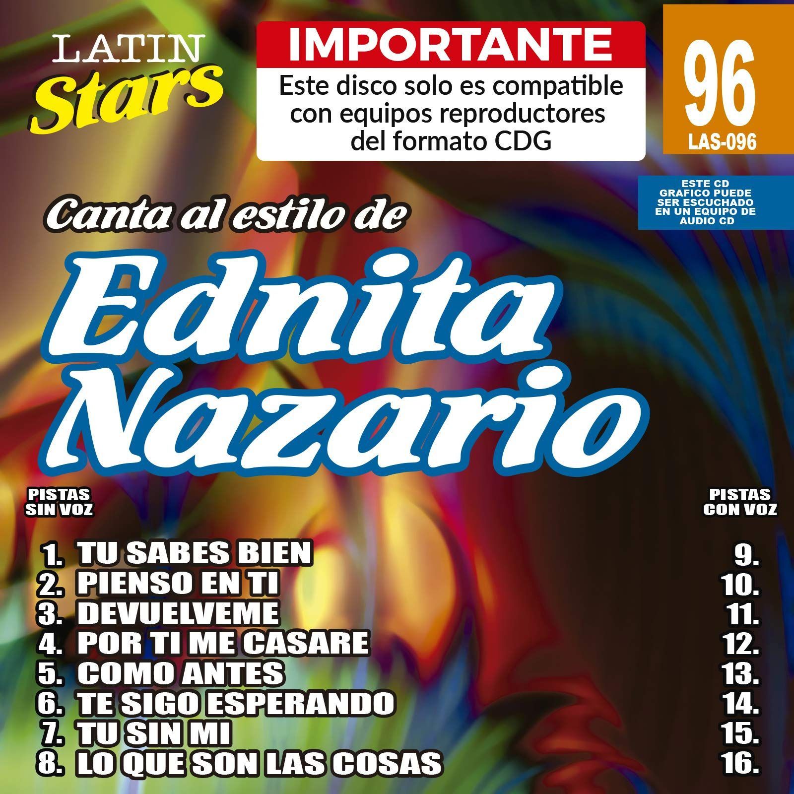 【CD】Karaoke: Ednita Nazario 1 - Latin Stars Karaoke