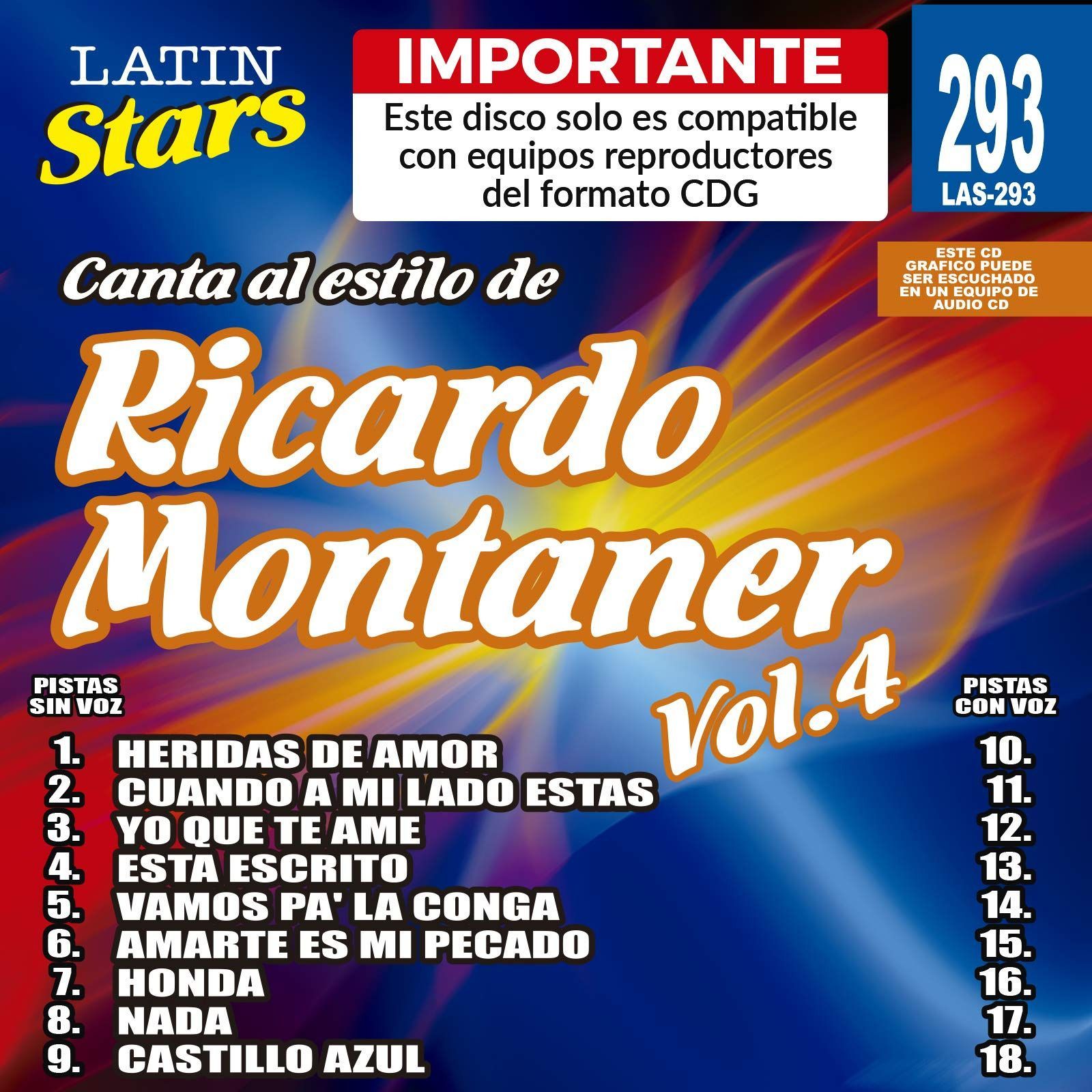 【CD】Karaoke: Ricardo Montaner 4 - Latin Stars Karaoke