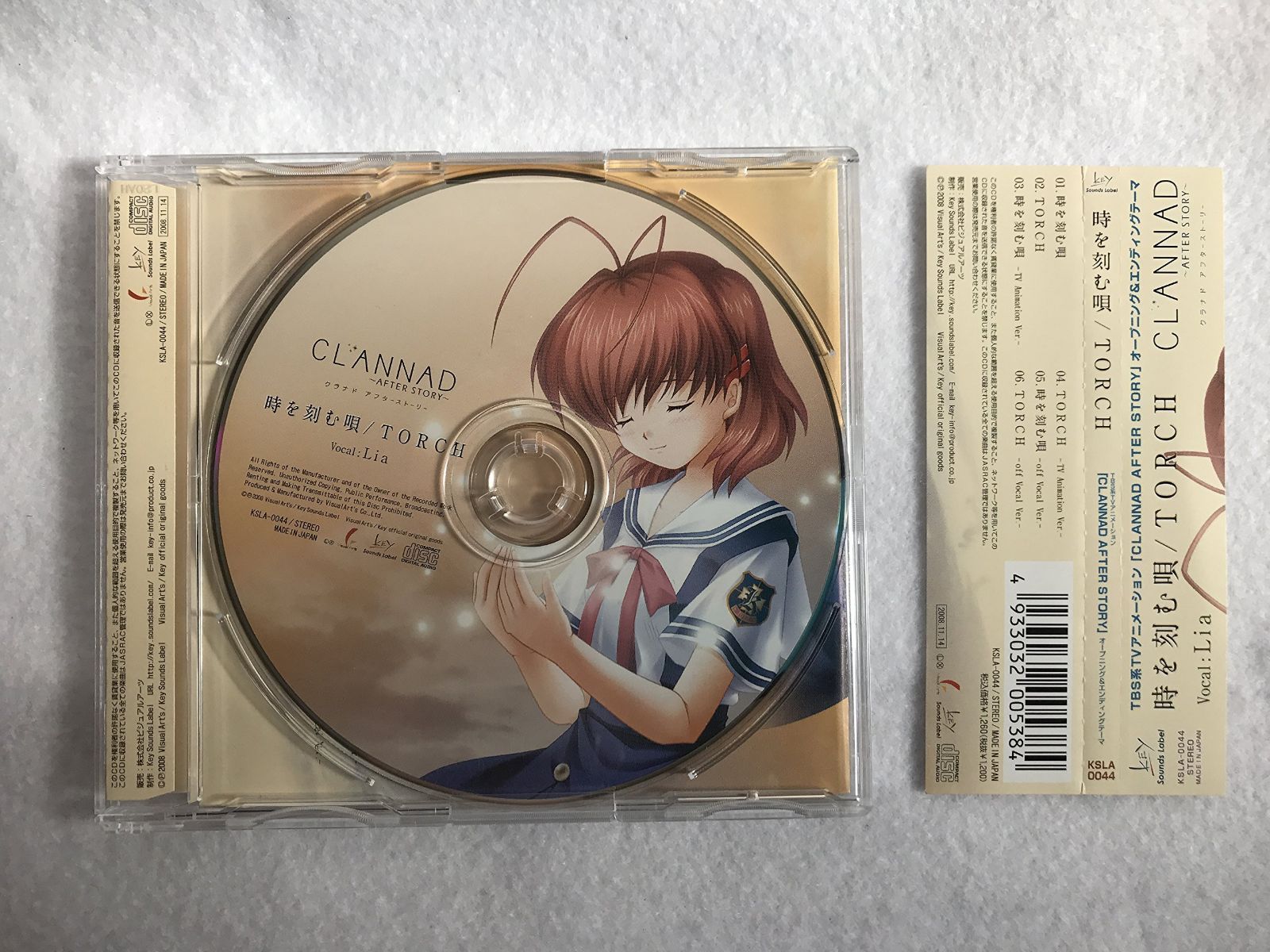 【CD】TVアニメ 「CLANNAD AFTER STORY」OP&EDテーマ 「時を刻む唄/TORCH」 / Lia