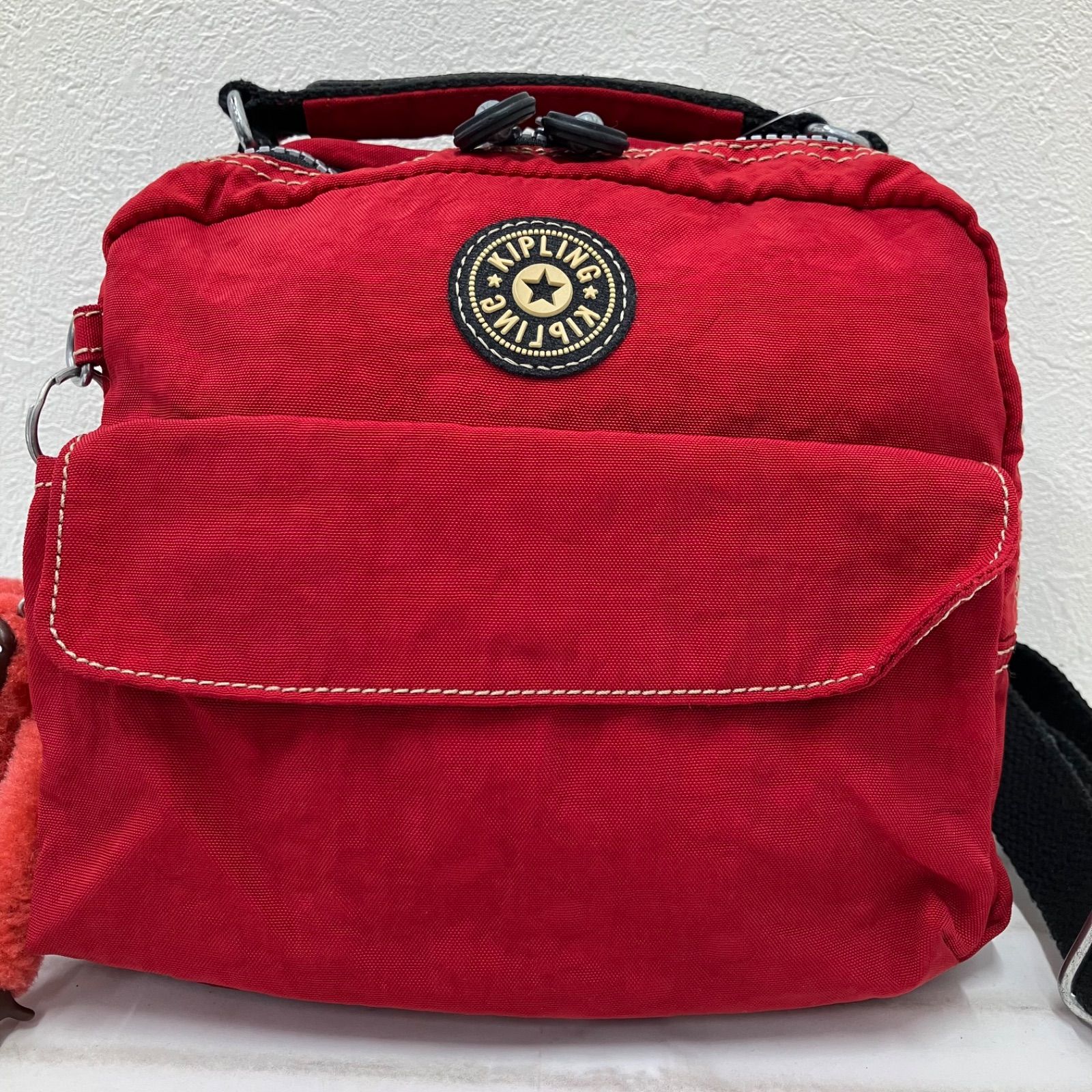 2371 KIPLING キプリング ハンドバッグ 2way ショルダーバッグ レッド