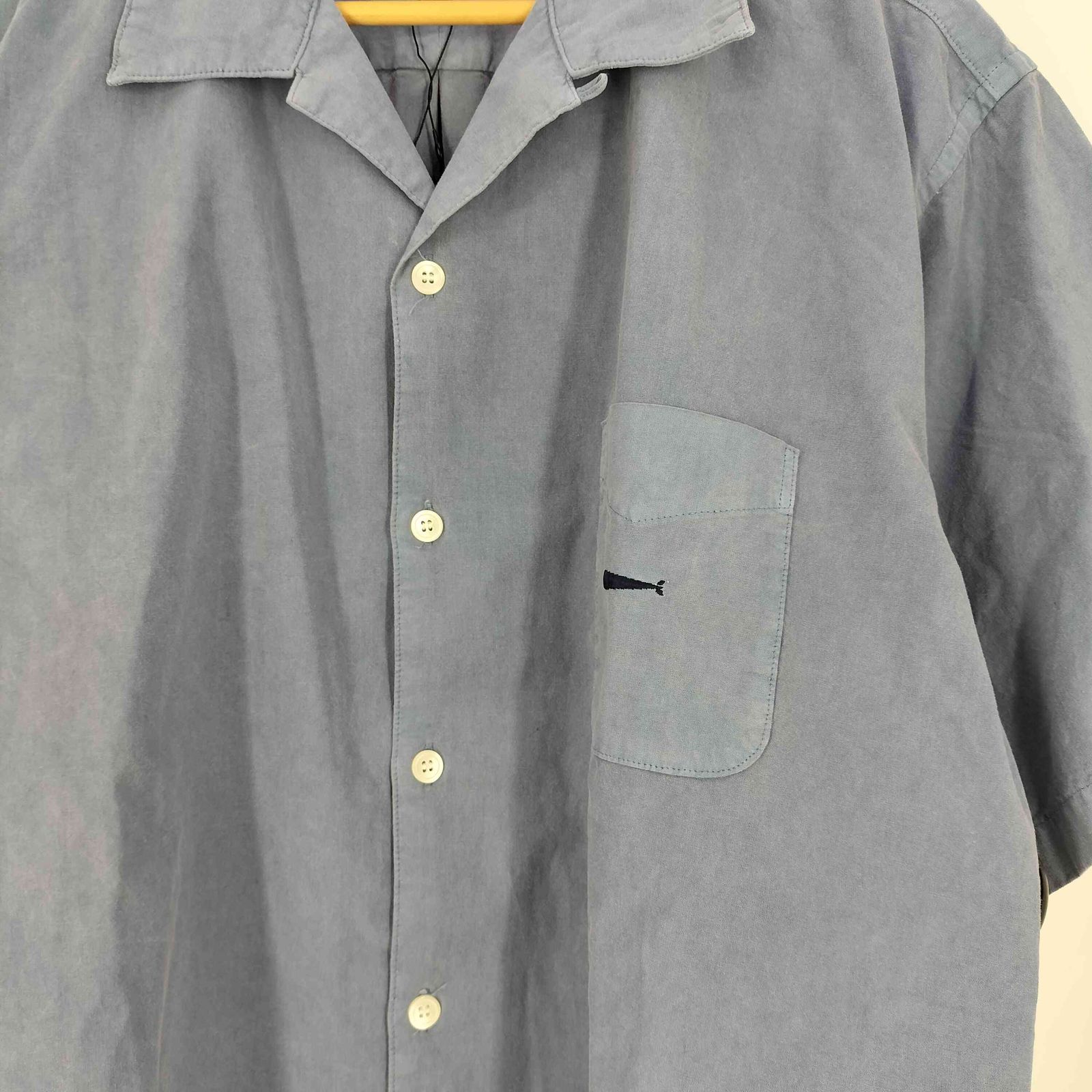 ディセンダント DESCENDANT 25SS S WIND OPEN COLLAR SS SHIRT PIGMENT