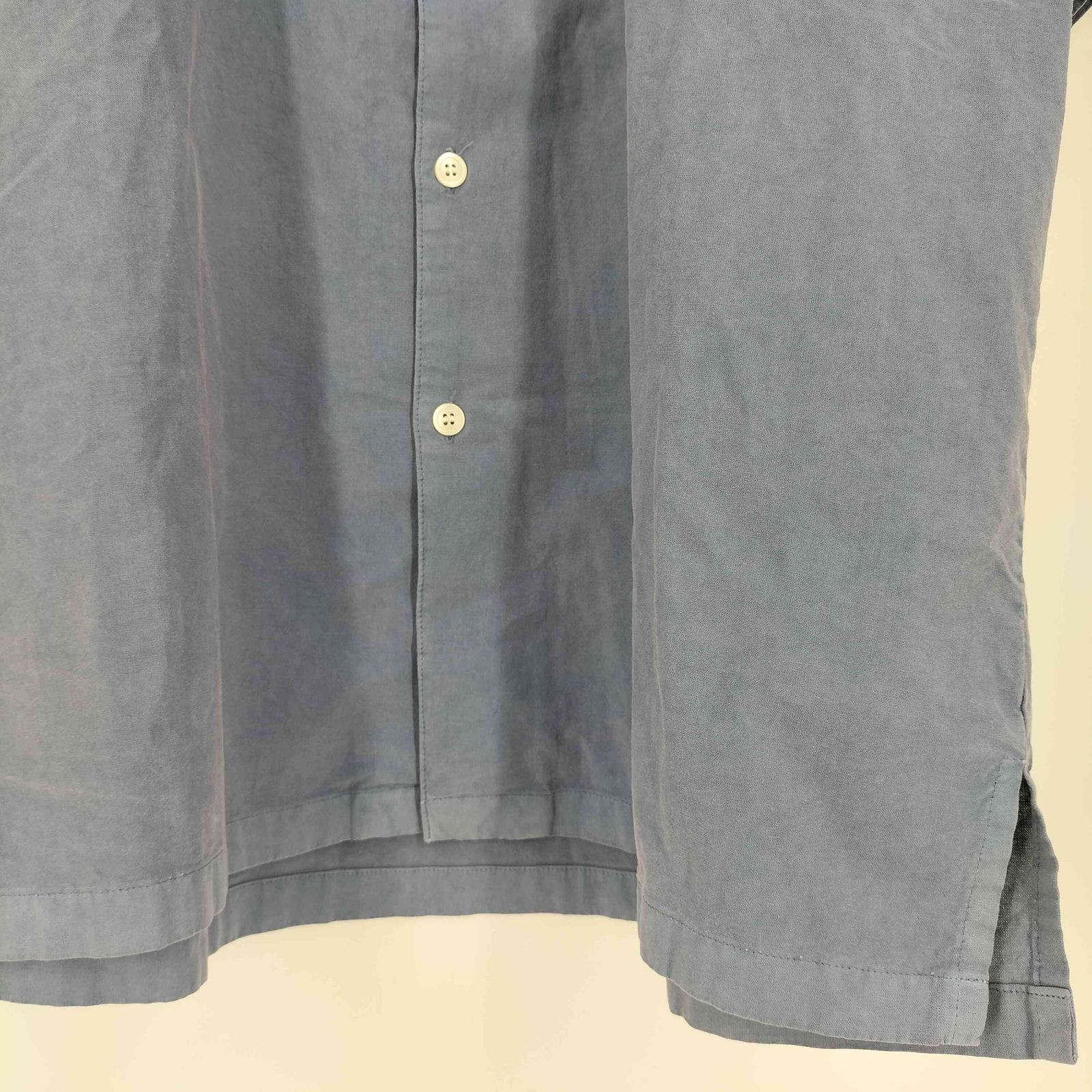 ディセンダント DESCENDANT 25SS S WIND OPEN COLLAR SS SHIRT PIGMENT