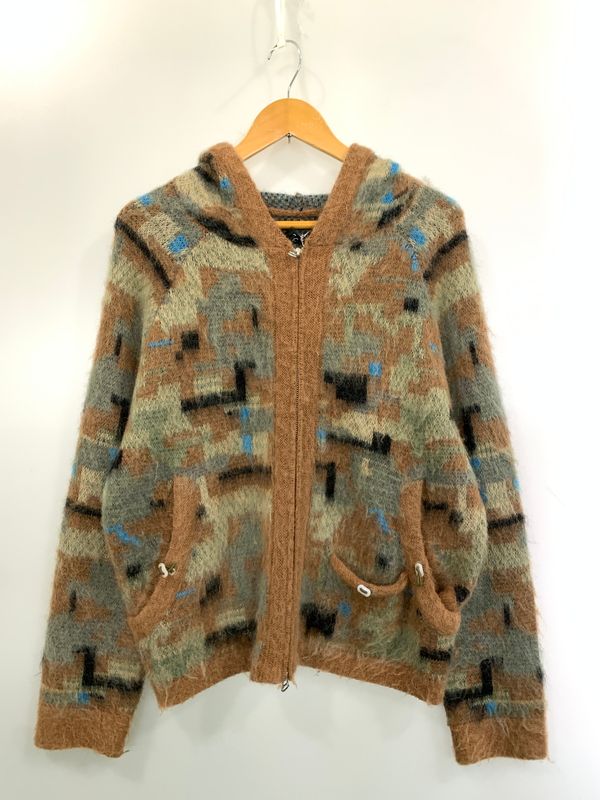【中古品】 F.A.F エフエーエフ MOHAIR HOODIE 3341302 モヘア フーディ トップス フルジップ パーカー 【142-260526-jt-13-min】