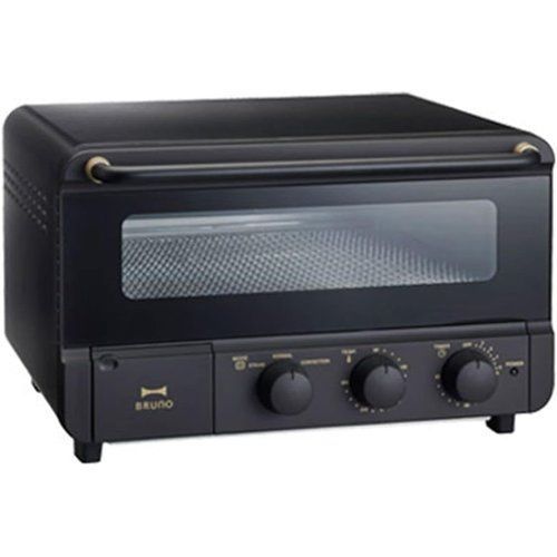 BRUNO ブルーノ オーブン トースター 4枚焼き スチーム ＆ ベイク コンベクション機能 温度調節 1350W ピザ対応 ブラック 黒 BOE067-BK 14,820円