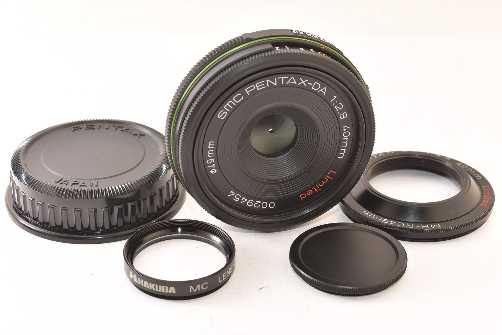 ★極上品★ ペンタックス smc PENTAX-DA 40mm F2.8 Limited ブラック 専用フード付き 2605100