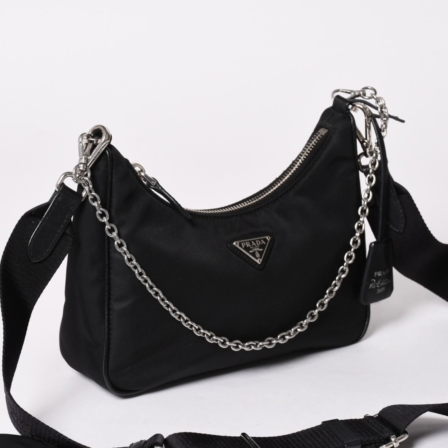 極美品 PRADA プラダ ホーボー ワンショルダーバッグ 1BH204 