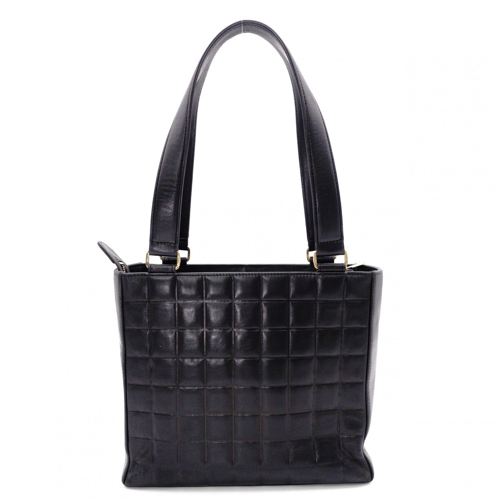 正規品希少　CHANEL シャネル メタルロゴ チョコバー LAX トートバッグ CHANEL シャネル チョコバー トートバッグ ショルダーバッグ レザー