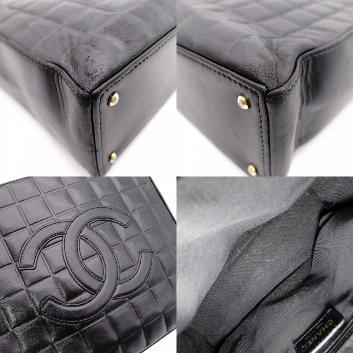 CHANEL シャネル チョコバー トートバッグ ショルダーバッグ レザー 