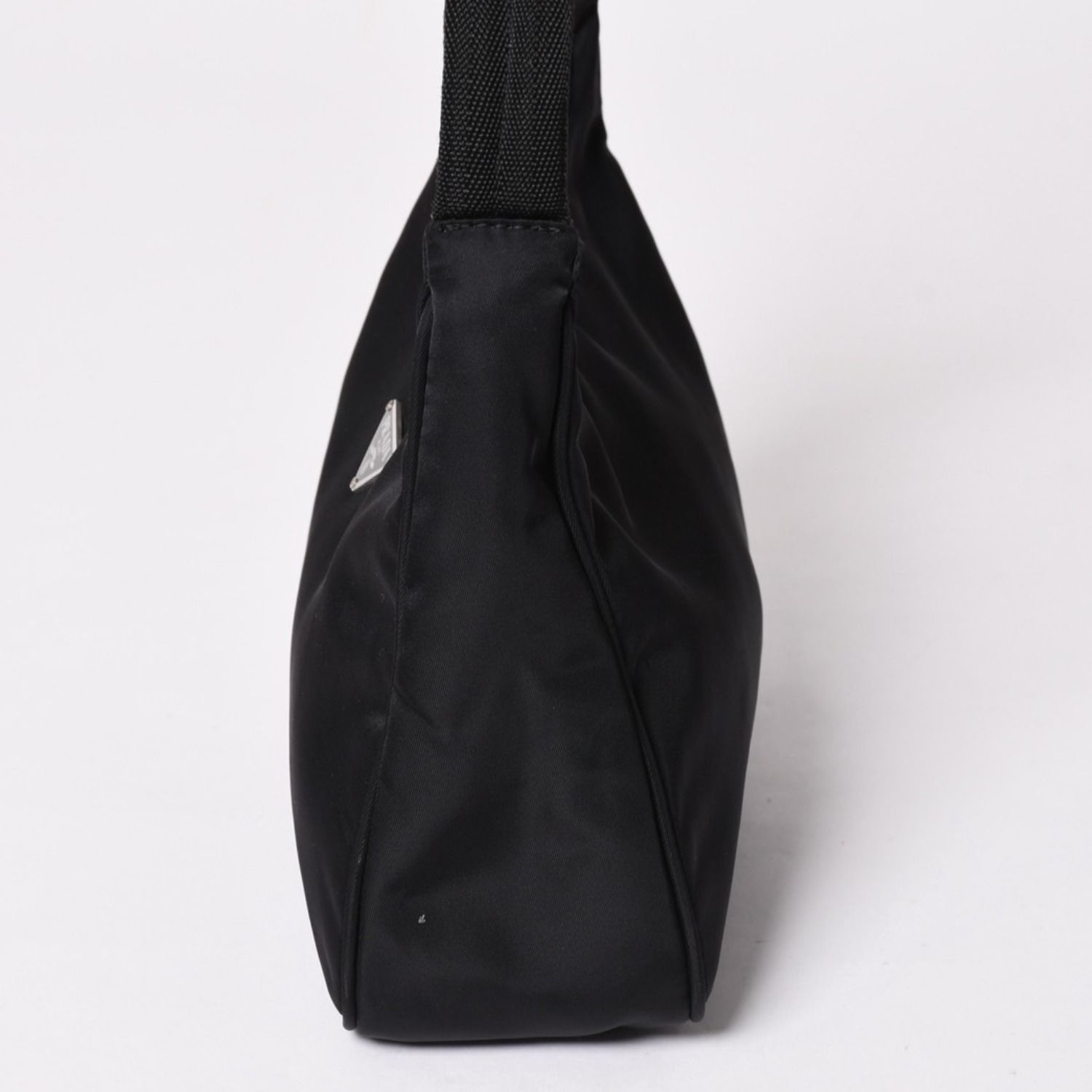 極美品 PRADA プラダ ホーボー ハンドバッグ MV515 トライアングルロゴ