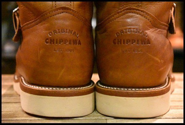 9.5E 美品 黒タグ】Chippewa チペワ ハイランダーショートモック