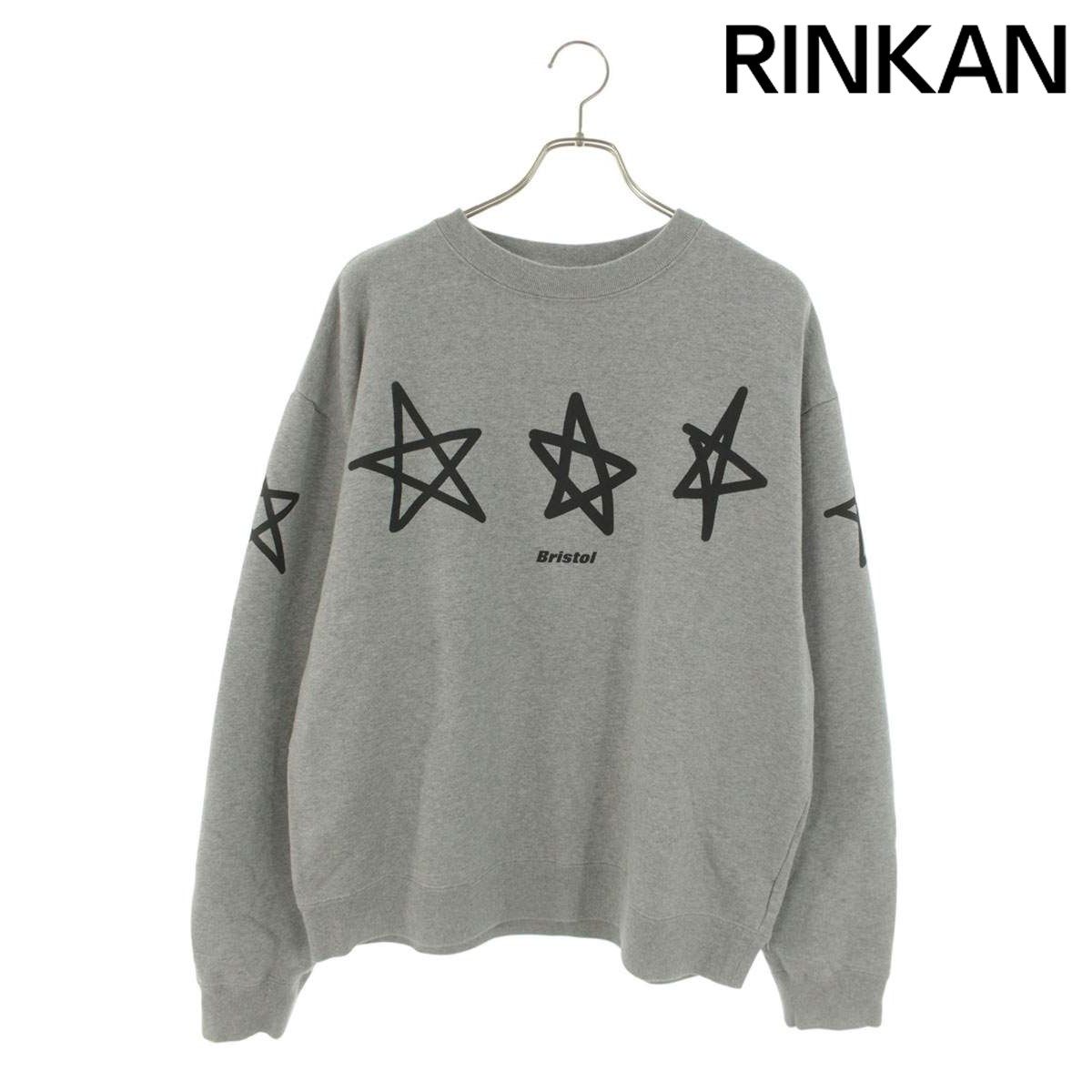 エフシーアールビー 23AW STAR CREWNECK SWEAT/FCRB-232078 スターグラフィックプリントスウェット メンズ L