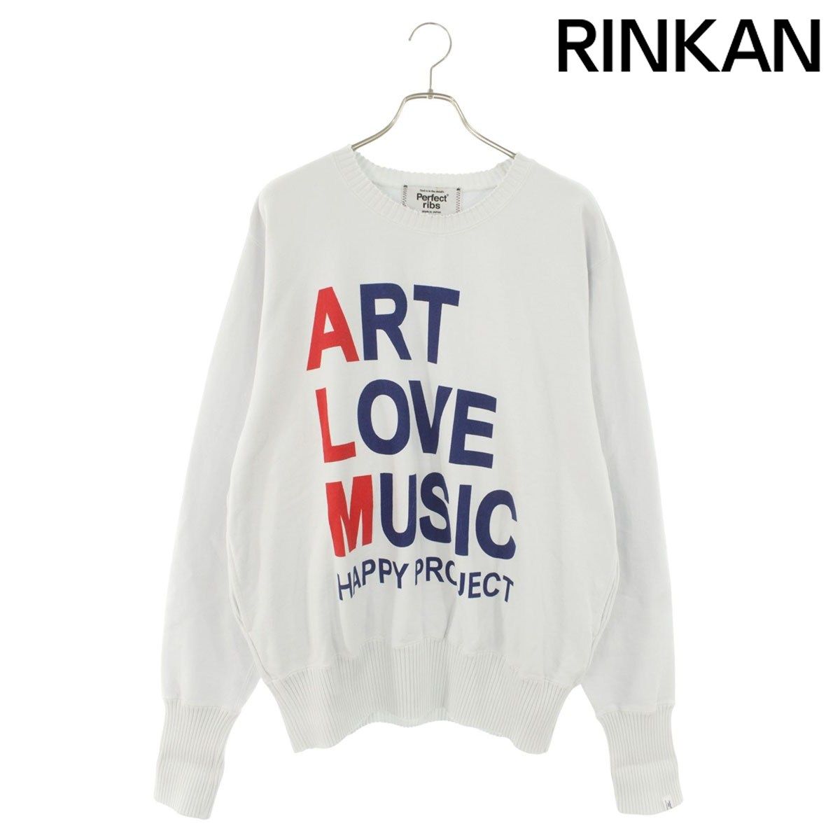 パーフェクトリブス Perfect ribs ART LOVE MUSICプリントスウェット メンズ L パーフェクトリブス ART LOVE MUSICプリントスウェット メンズ L