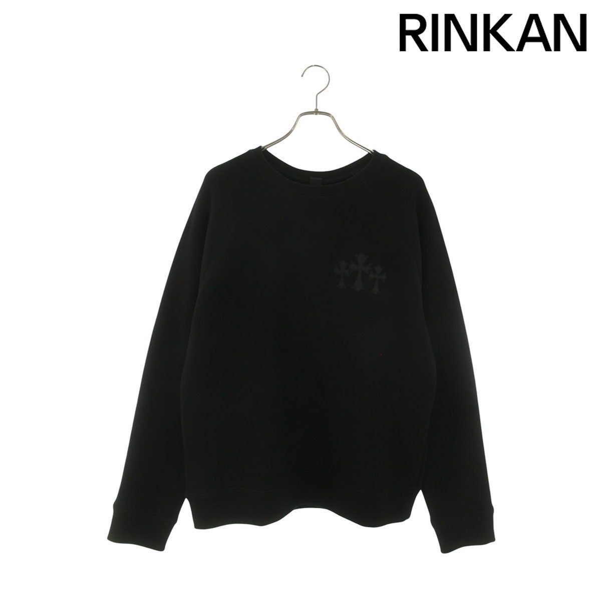 クロムハーツ 7-11 CREW バックCHロゴ刺繍スウェット メンズ L