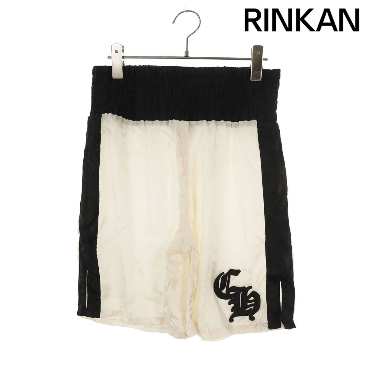クロムハーツ CHパッチ付きシルクハーフパンツ メンズ S