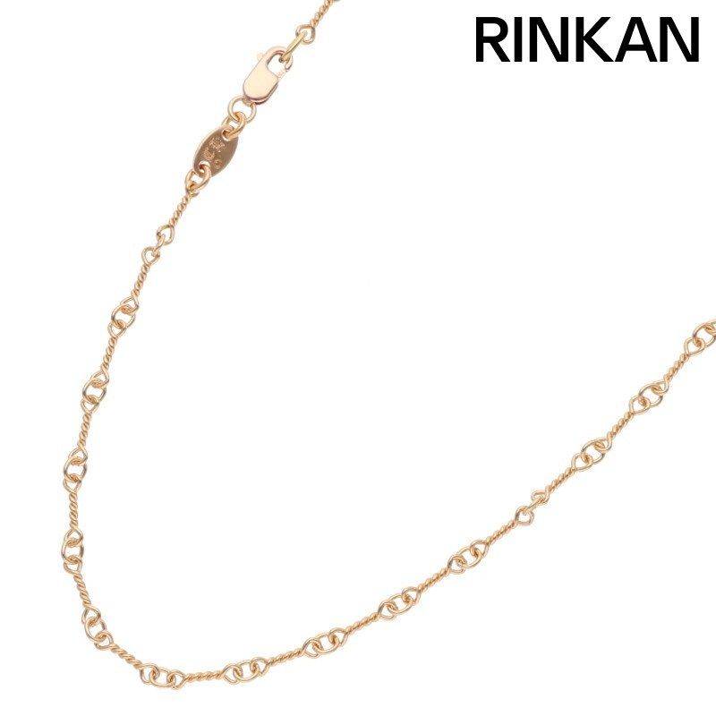 クロムハーツ 22K NECKCHAIN T18/ツイストチェーン18inch ゴールドネックレス メンズ 18inch