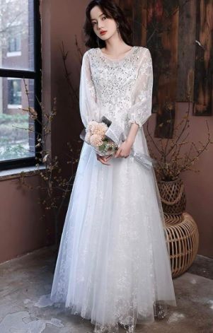 送料無料 未使用 結婚式 7号 S 上品 パーティ イベント 結婚式 ウエディング ドレス (OPN1162)