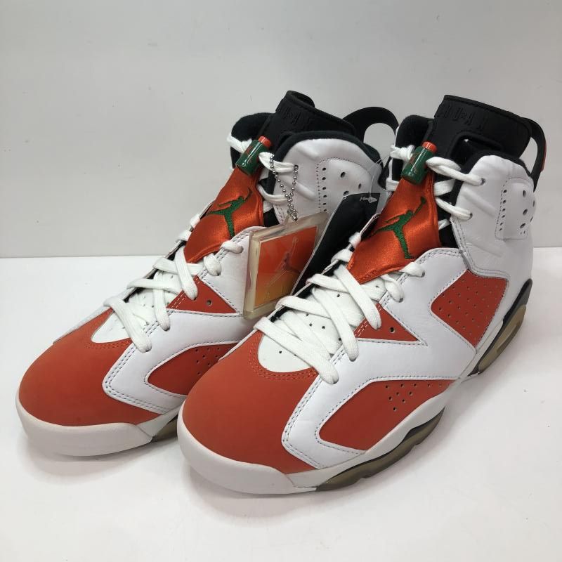 【中古】NIKE AIR JORDAN 6 Retro Gatorade Like Mike White 28cm 384664-145 ナイキ[66]