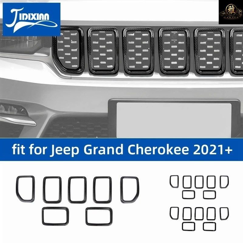 人気セール，最新作 ジープ グランドチェロキー 2021-2026 車用フロントレーシンググリルインサートグリルメッシュ装飾カバーエクステリア その他