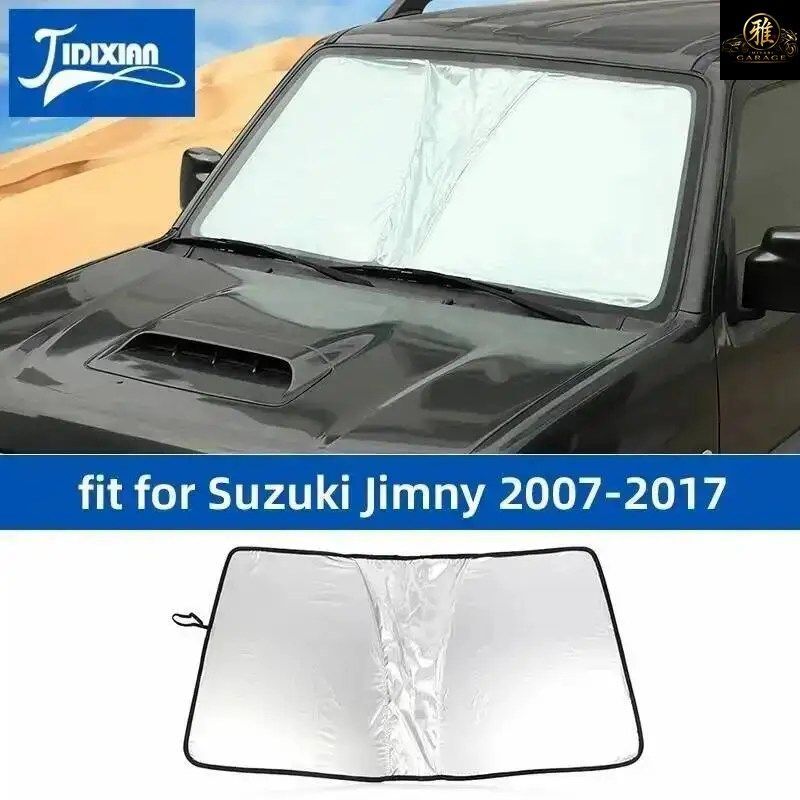 ジムニー 2007 - 17 車用フロントウインドシールドサンカバー サンバイザー