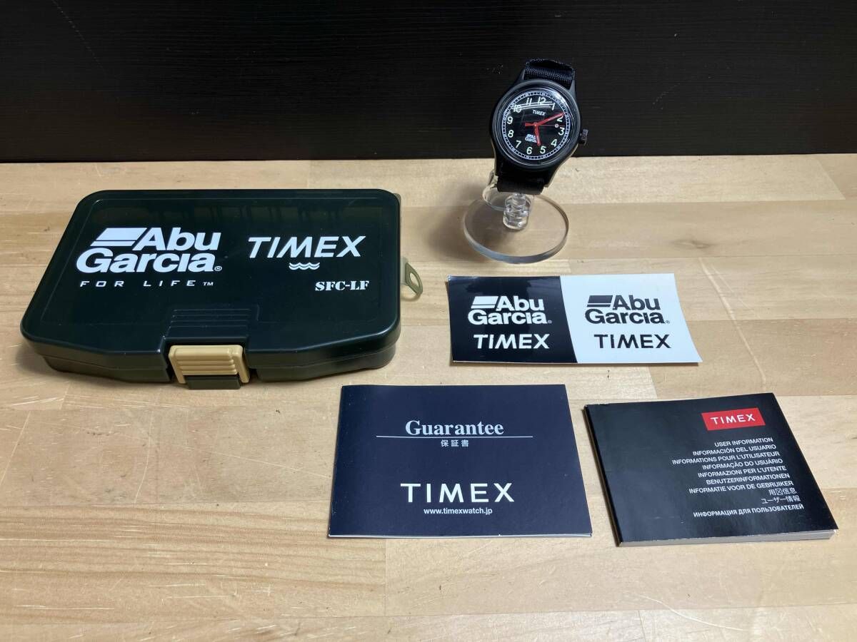 TIMEX タイメックス Abu Garcia アブガルシア 腕時計 ケース付き 