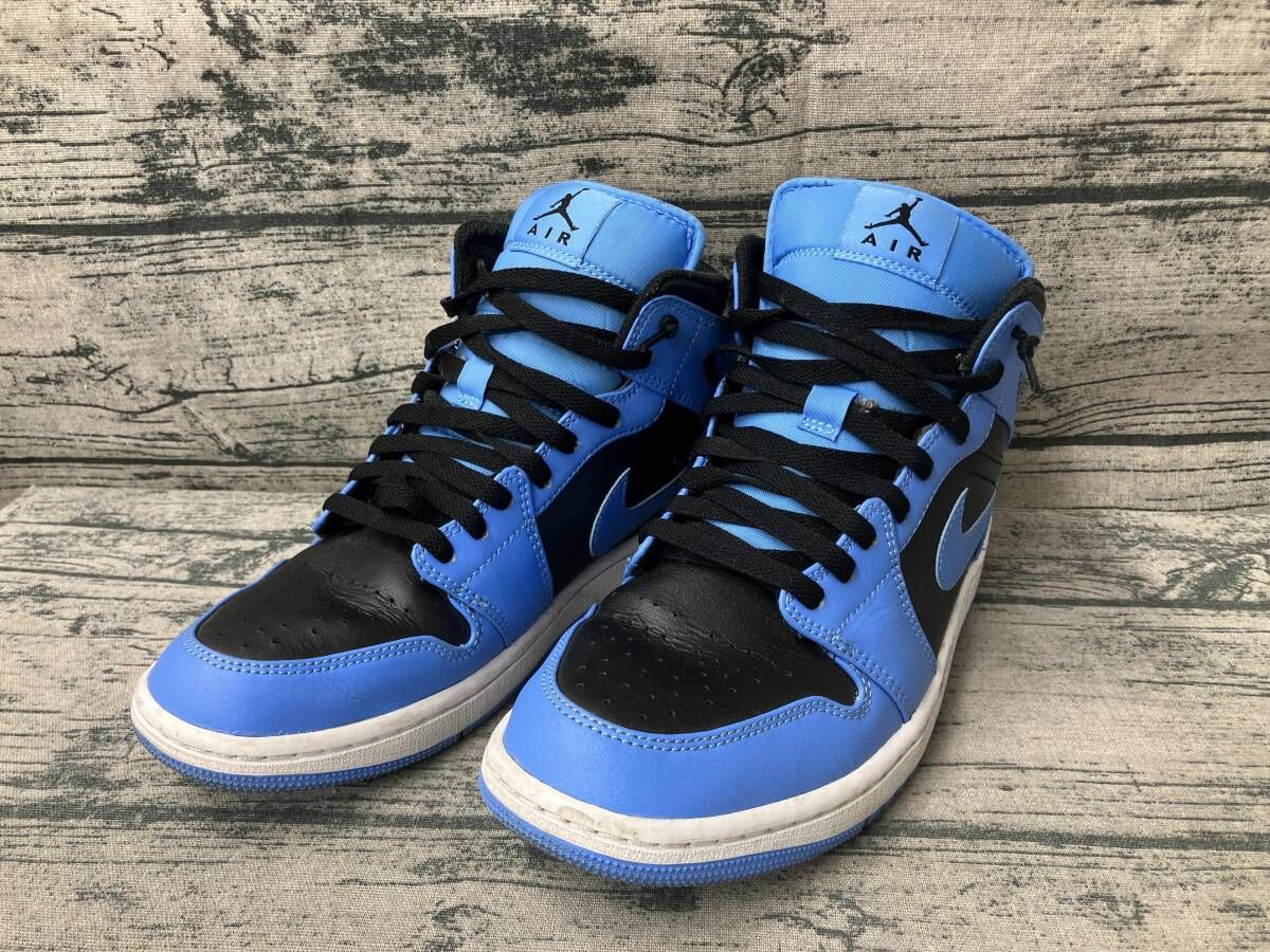 NIKE ナイキ スニーカー AIR JORDAN 1MID 27cm blue black