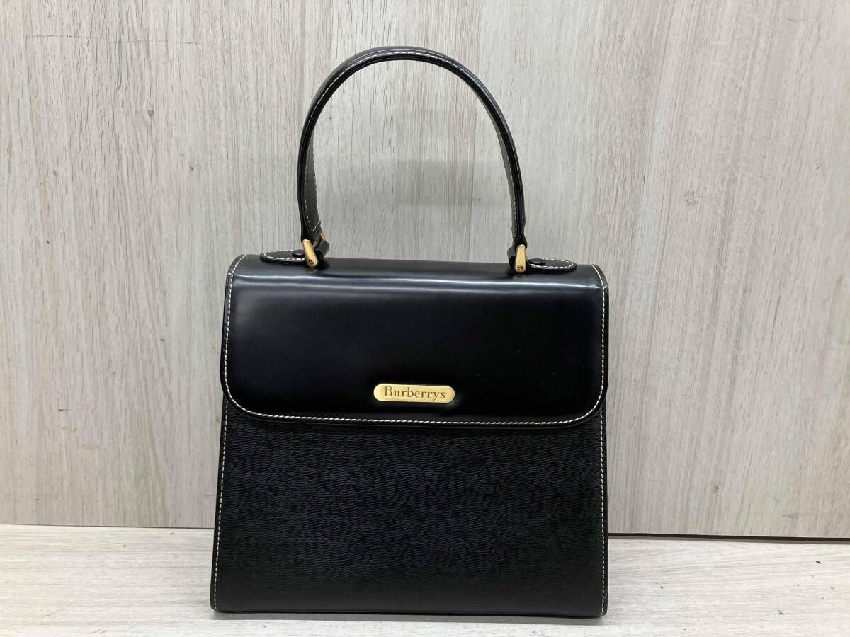 通年 Burberrys バーバリーズ ハンドバッグ ノバチェック ブラック