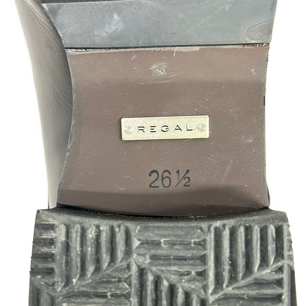 REGAL(リーガル) シューズ 26 1/2 メンズ - 黒 レザー REGAL(リーガル) シューズ 26 1/2 メンズ - 黒 レザー