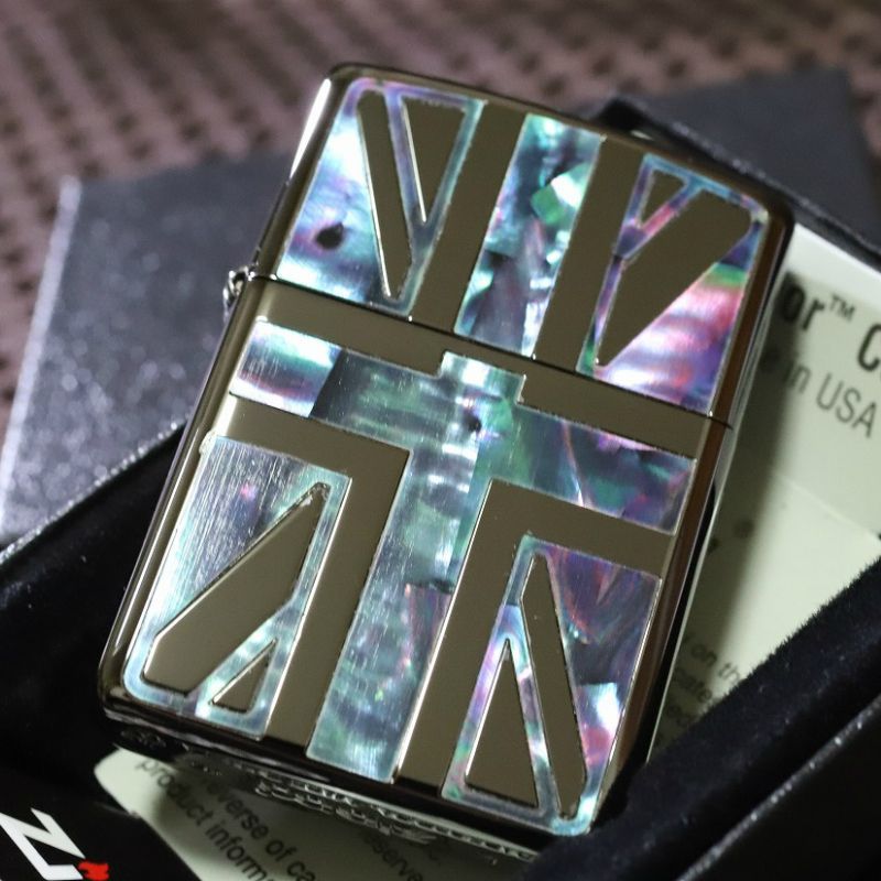 Armor ZIPPO SIMON CARTER シェル 黒 サイモンカーター アーマージッポ 人気 ブランドジッポ デザイナージッポ カワイイジッポ 人気 プレゼント キラキラ おしゃれなジッポ ブラック