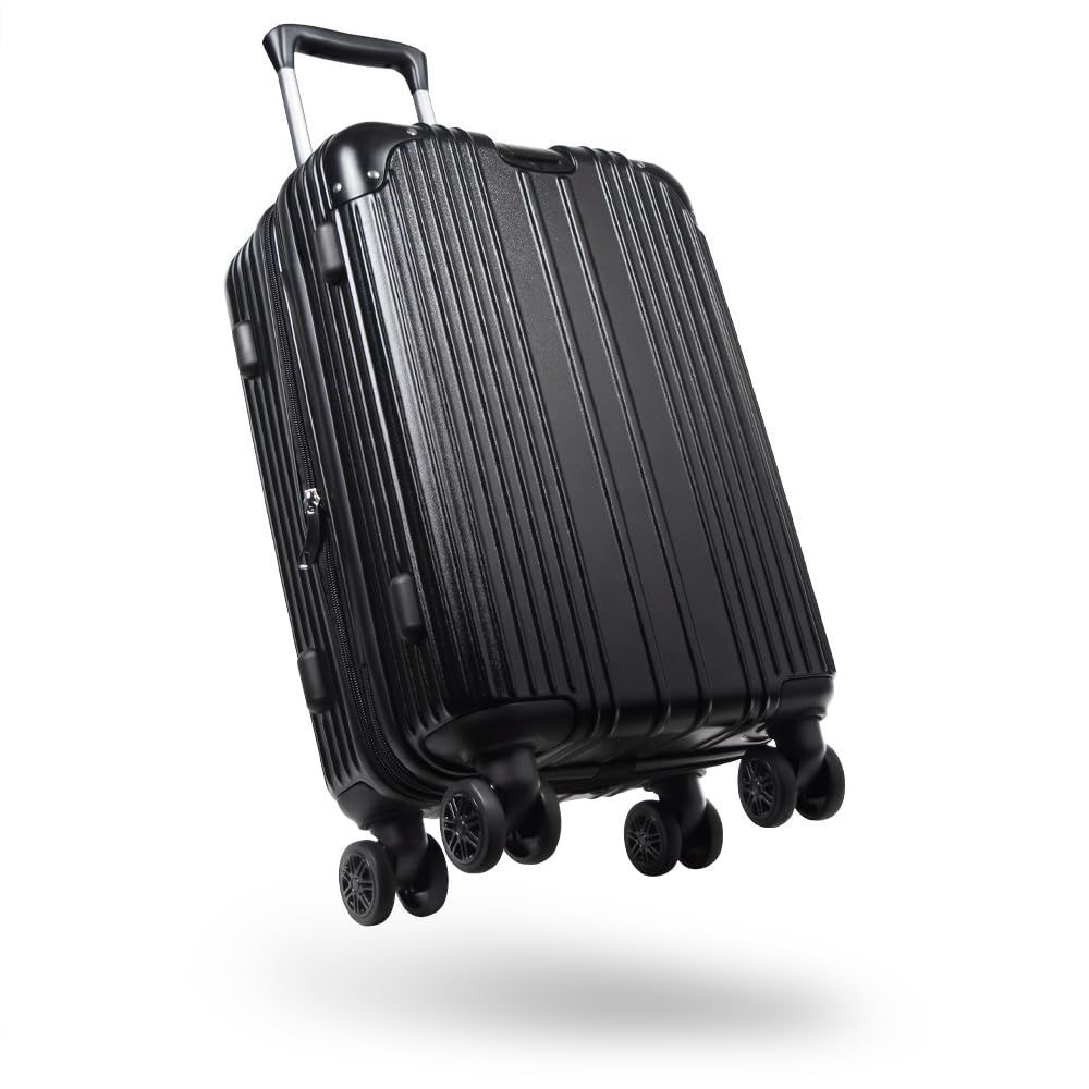 旅行 ビジネス キャリーバッグ 40L 出張 超軽量Sサイズ ストッパー付き 1?3泊 拡張機能付き 機内持ち込み可能 ブラック キャリーケース スーツケース