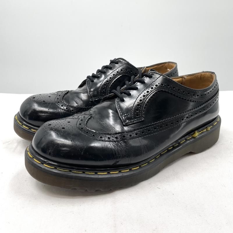 中古】Dr.Martens ウィングチップ 3989 ブラック 28cm シューズ 