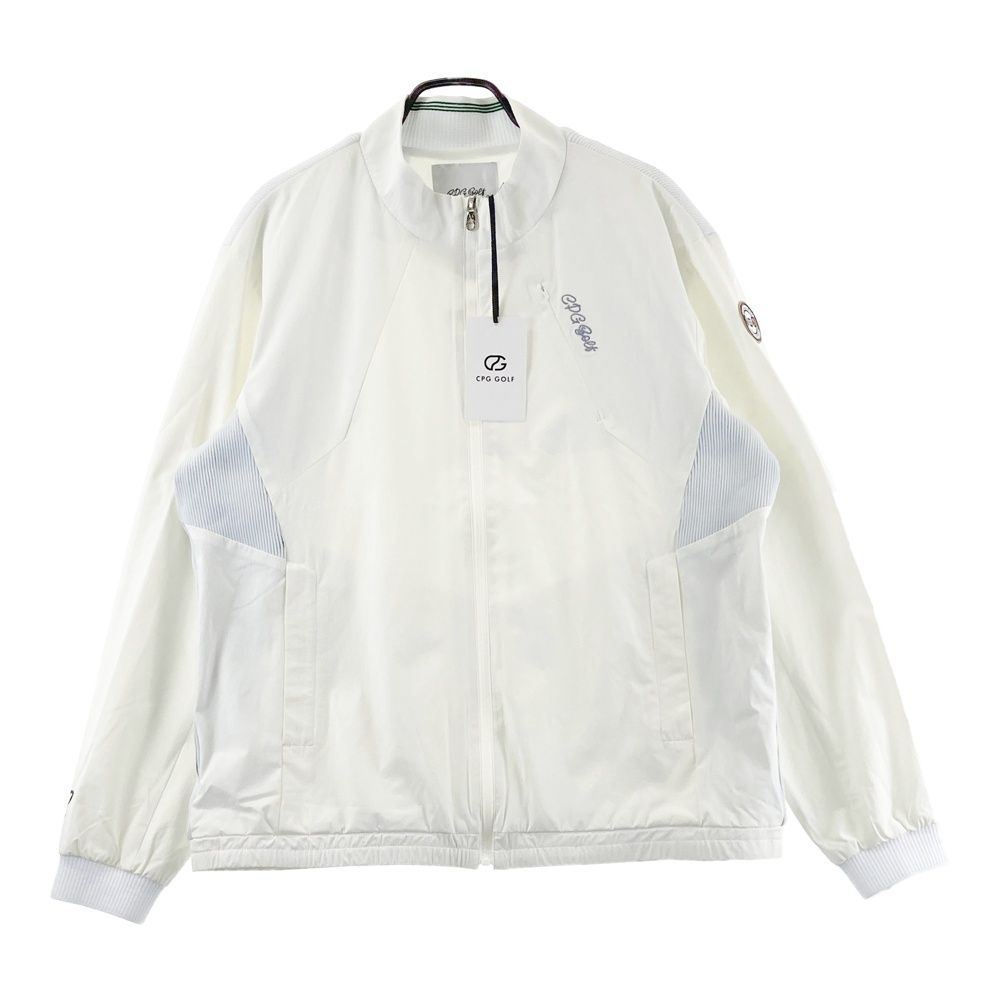 サイズ：4 CPG GOLF シーピージーゴルフ 2103-25245 ブルゾン ホワイト系 [240101676527] ゴルフウェア メンズ ストスト