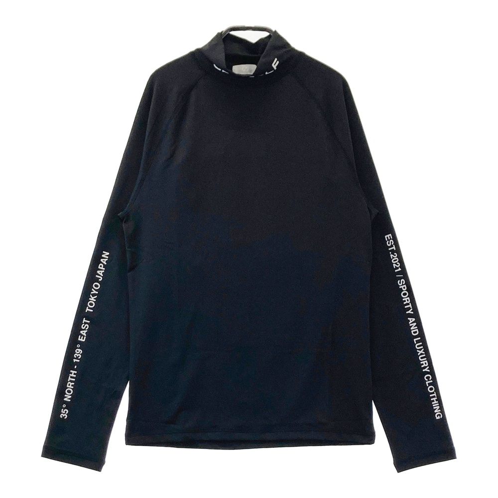 サイズ：2 CPG GOLF シーピージーゴルフ 2109-25125 長袖モックネックTシャツ ブラック系 [240101676618] ゴルフウェア メンズ ストスト