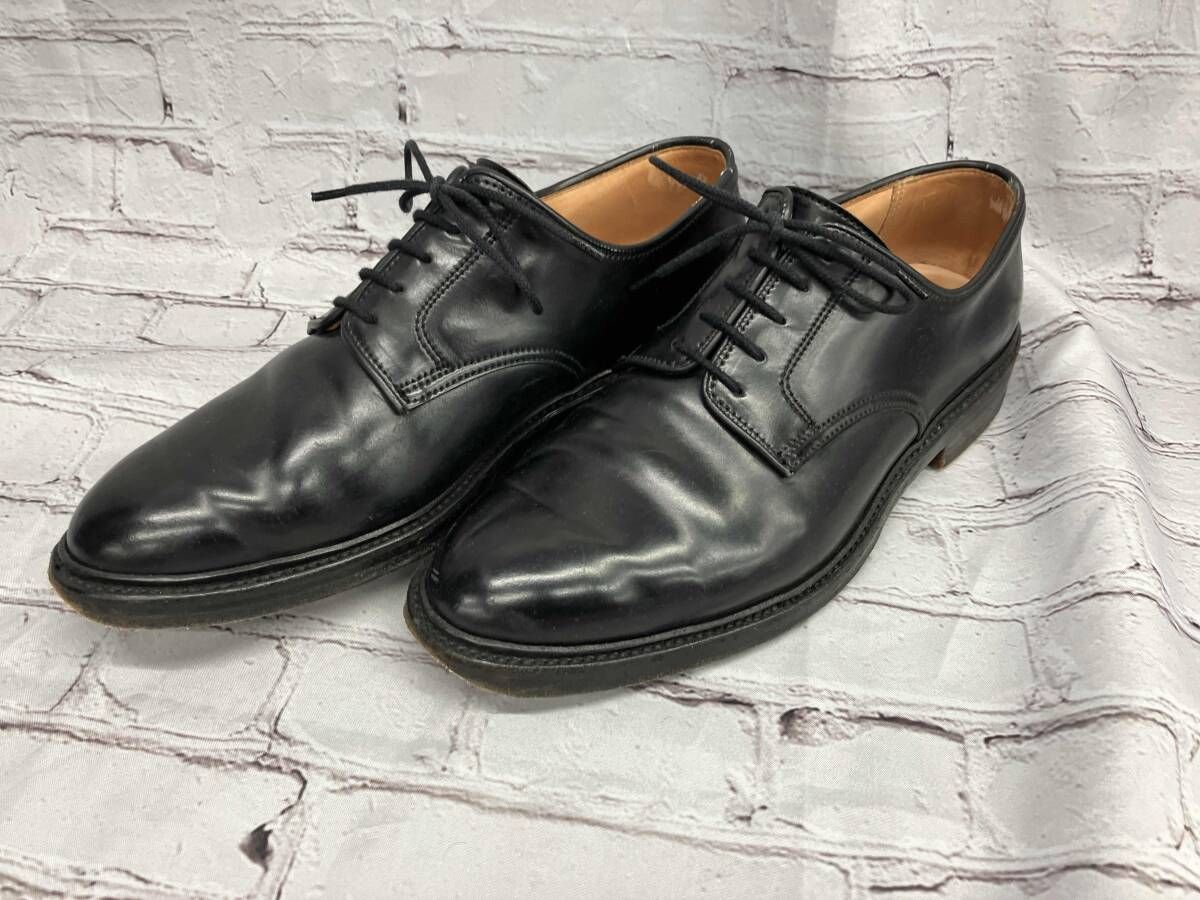 CROCKETT&JONES ダービーシューズ X59384 GRASMERE プレーントゥ 英国製 表記サイズUK7.5