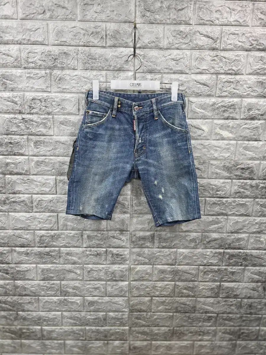 DSQUARED2 ディースクエアード2 デニム レディース ハーフパンツ ブルー ジーン ウエスト 28インチ