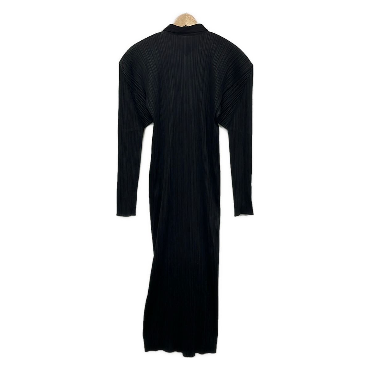 美品 PLEATS PLEASE プリーツプリーズ ワンピース 長袖 Lサイズ PLEATS PLEASE(プリーツプリーズ) ワンピース サイズ4 XL レディース美