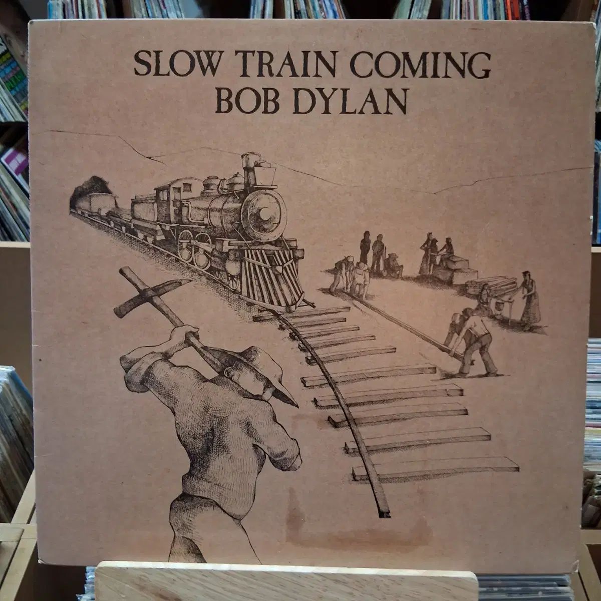 オリジナル 米国クラス ボブ ディラン Slow Train Coming LP - メルカリ