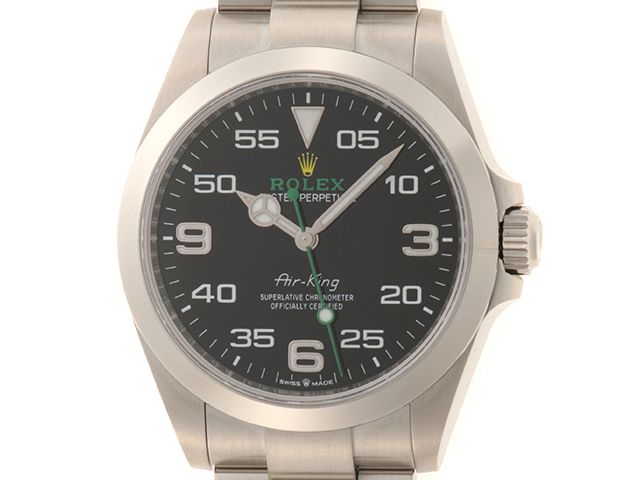 ROLEX ロレックス ウォッチ エアキング 時計 126900 腕時計 ステンレススチール ブラック ランダム番　2023年 自動巻き ブラック文字盤 メンズ【中古】432