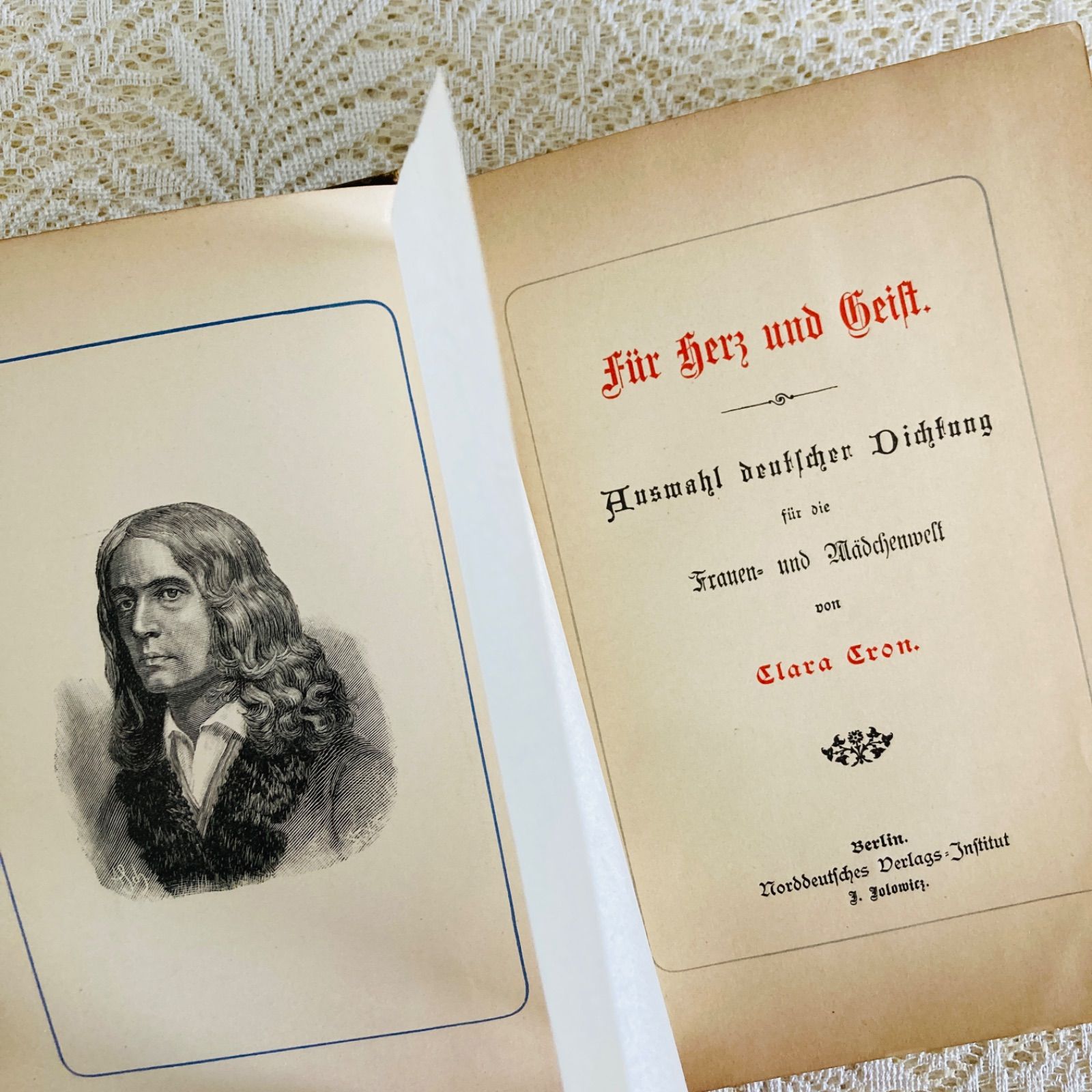 ： ポール・ヴェルレーヌ ヴェルレーヌ詩選集 1894年　詩選集　ヴェレーナ・ソフィー　アンティーク　洋書　ドイツ　古書 Poésies 〔洋書 Verlaine 洋書