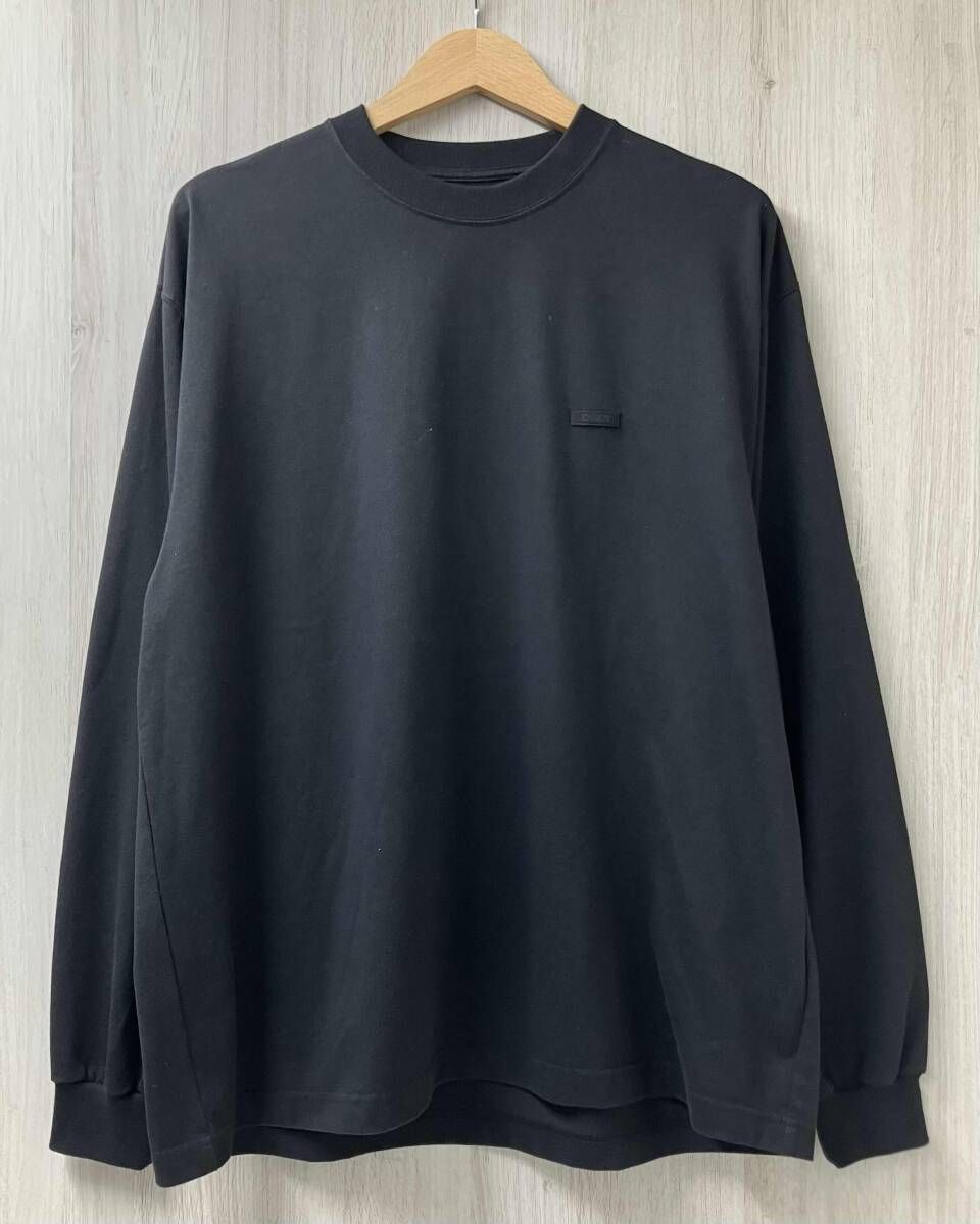 The Ennoy Professional エンノイ SS26BRENCT06NTL ラバーロゴパッチ 長袖Tシャツ サイズL ブラック