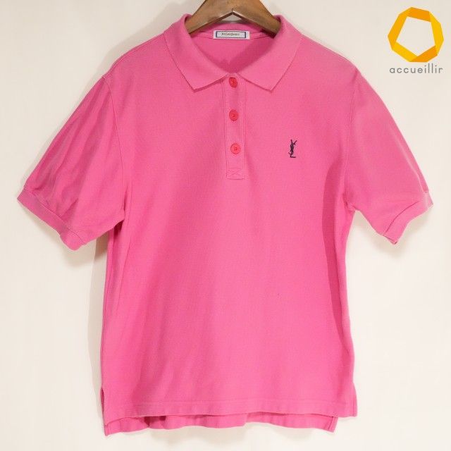 #snc イヴサンローラン Yves Saint Laurent ポロシャツ M ピンク 半袖 レディース [988357]