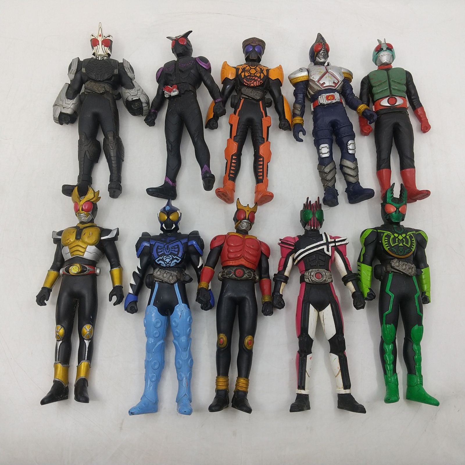 まとめ売り】仮面ライダー ソフビ人形 50体まとめ売り 2605Sth42