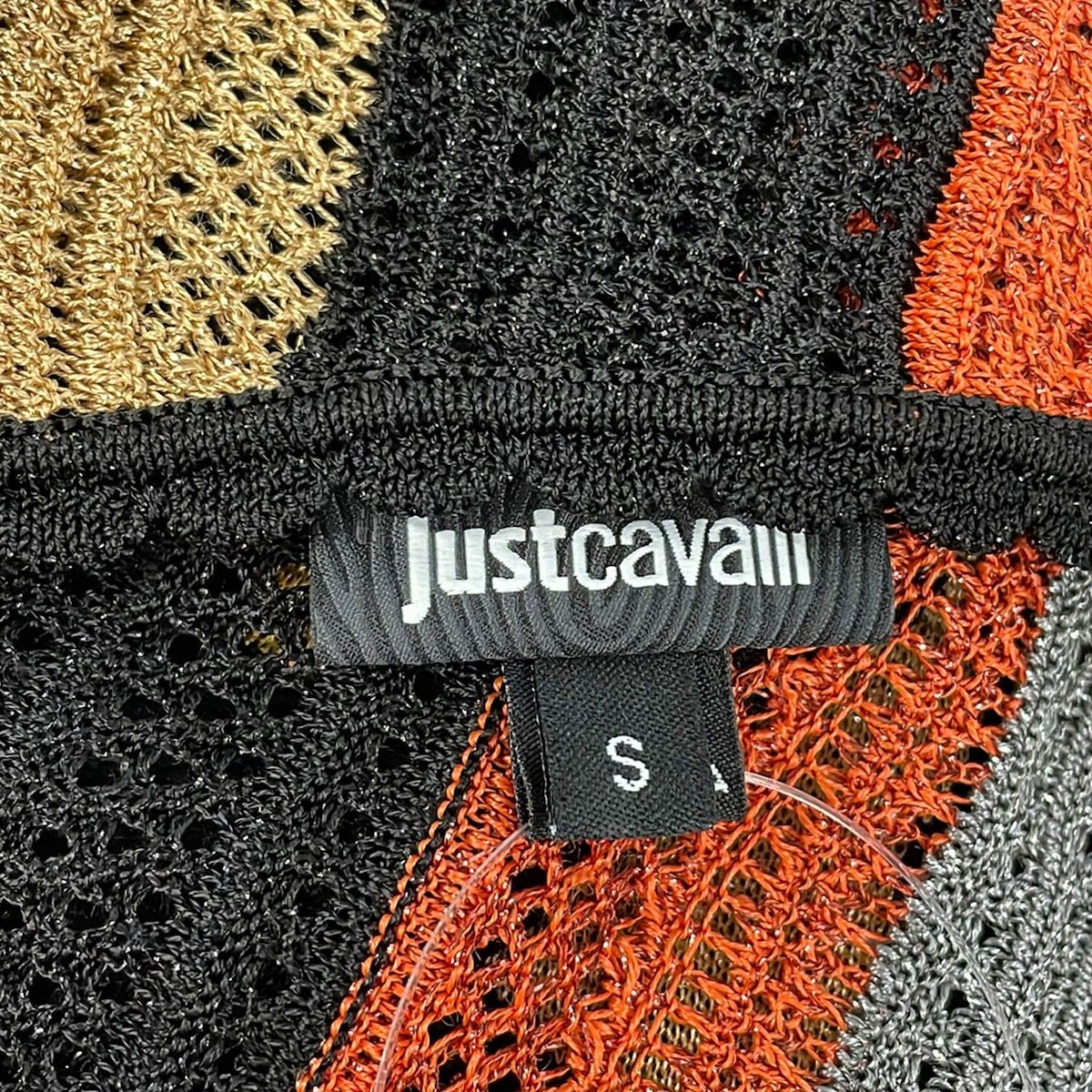 Just Cavalli ジャストカヴァリノースリーブフリンジタイワンピース JUST cavalli(ジャストカヴァリ) ワンピース サイズS レディース美品