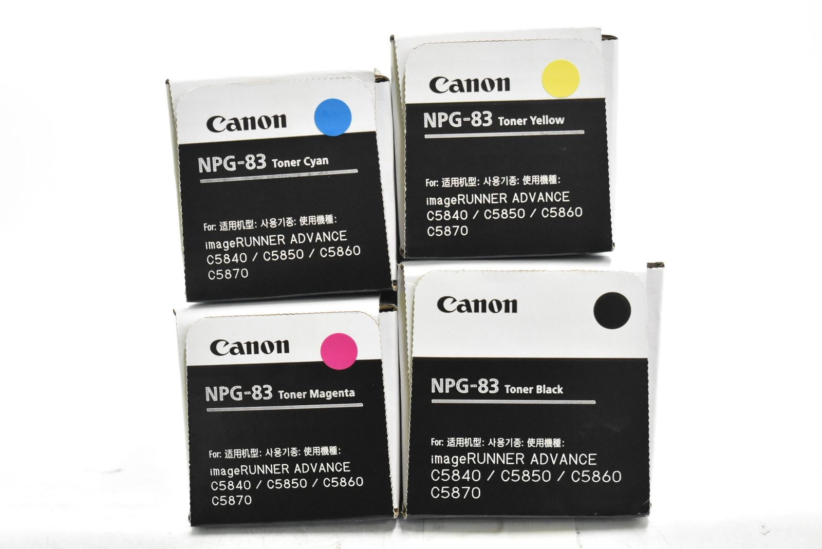 未使用 CANON 純正 トナー NPG-83 4色（シアン・マゼンタ・イエロー・ブラック） キャノン ITOEI04UPVX2-D-N46-byebye