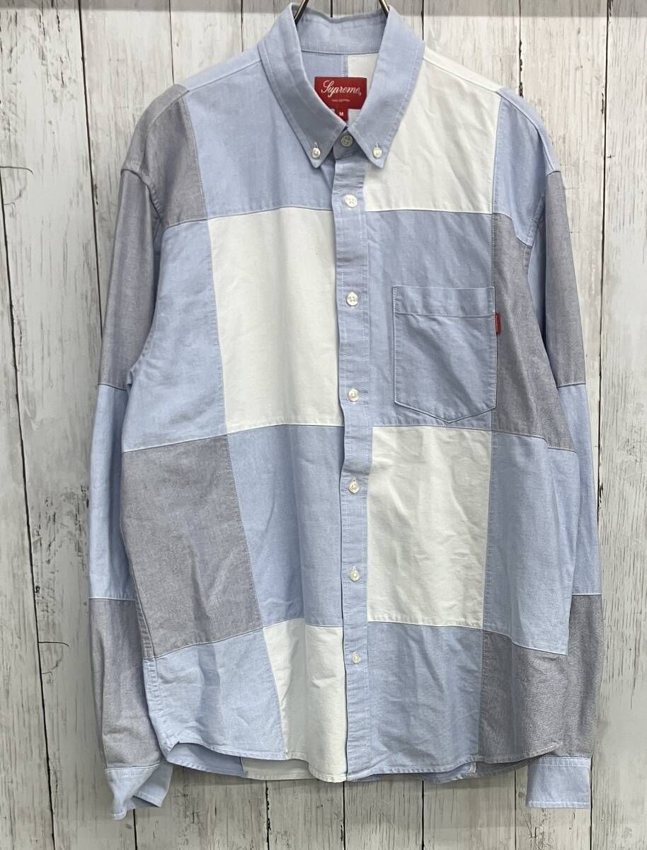 Supreme Patchwork Oxford Shirt シュプリーム 長袖シャツ パッチ